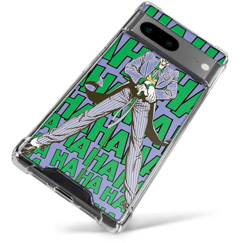 DC Comics The Joker Vintage pose pattern Google Pixel 7a Clear Case